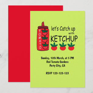 Laten we de ketchupparty inhalen kaart