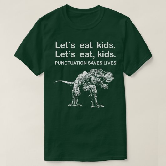 Laten we de Kinder beknotting opeten, bespaart lev T-shirt (Design voorkant)
