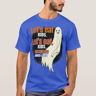 Laten we de Kinder Punctuatie opeten bewaart de ga T-shirt