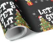 Laten we de kleine kerstlampjes van de grappige fa cadeaupapier (Rol Hoek)