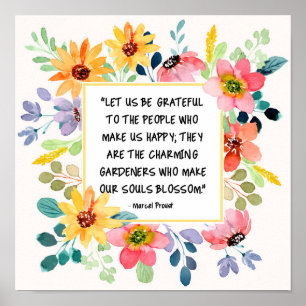 Laten we de mensen daar dankbaar voor zijn poster