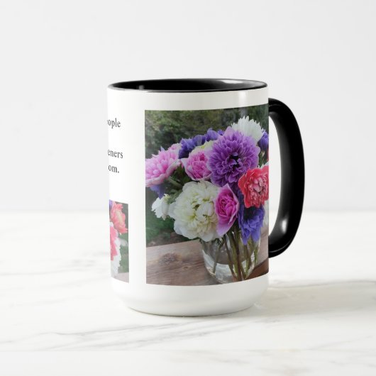 Laten we de mensen die ons gelukkig maken dankbaar mok (Voorkant rechts)