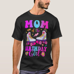 Laten we de moeder van de verjaardag meisje roller t-shirt