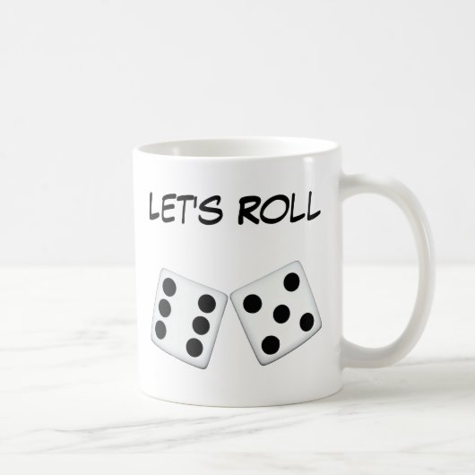 Laten we de Mok Roll Dice (Rechts)