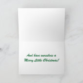 LATEN WE DE NAUWHTY-LIJST SAMEN BRENGEN MET CHRIST FEESTDAGEN KAART (Binnen)