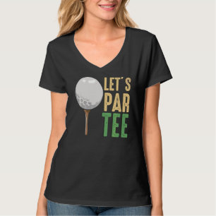 Laten we de pan-Golfbal met de pin-Golfgrunge beki T-shirt