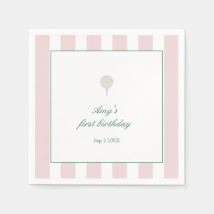 Laten we de Pink Golf Party servetten vieren