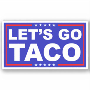Laten we de politieke humor van Taco gebruiken Sticker
