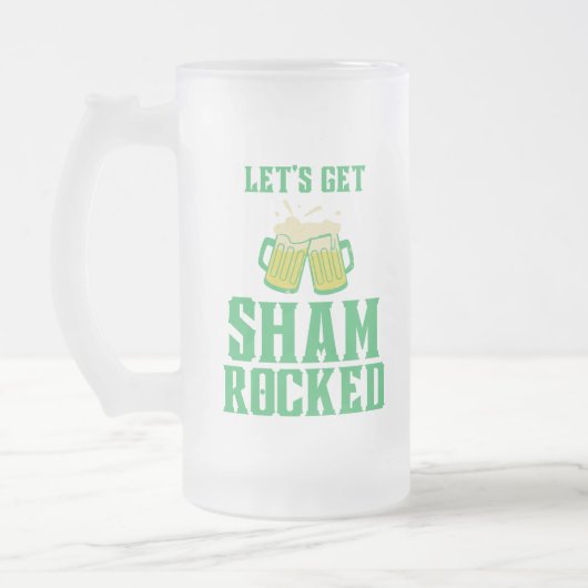 Laten we de Sint Patrick's Day in de schijnwerpers Matglas Bierpul (Links)