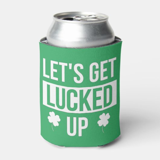 Laten we de St. Patrick's Day opknappen Blikjeskoeler (Blikje Voorkant)