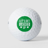 Laten we de St. Patrick's Day opknappen Golfballen (Voorkant)