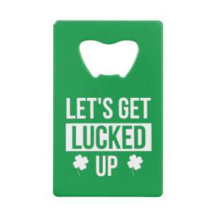 Laten we de St. Patrick's Day opknappen Kredietkaart Flessenopener