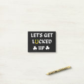 Laten we de St. Patrick's Day opknappen Post-it® Notes (Op bureau)