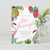 Laten we de Tropische Bachelorette Party uitnodige Kaart (Staand voorkant)