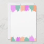 Laten we de uitnodiging van de Kunst van de Verjaa (Achterkant)