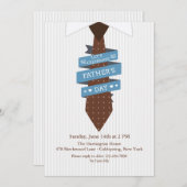 Laten we de uitnodiging van de Vaderdag vieren (Voorkant / Achterkant)