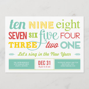 Laten we de uitnodiging van het nieuwjaarsfeest af