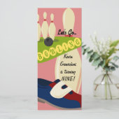 Laten we de uitnodiging van vanavond aan Bowling g (Staand voorkant)