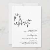 Laten we de uitnodiging voor de verjaardag van het (Voorkant)