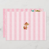 Laten we de uitnodigingen van de Cake-partij opkna (Voorkant / Achterkant)