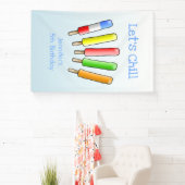 Laten we de verjaardag afkoelen spandoek (Insitu)