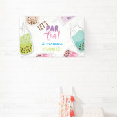 Laten we de verjaardag van thee bobba thee vieren spandoek (Insitu)