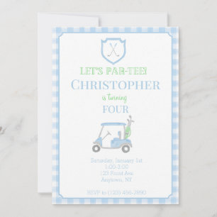 Laten we de verjaardagsuitnodiging voor kinderen v kaart