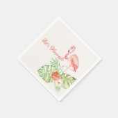 Laten we de Waterverf van Tropisch en Goud laten o Servet (Hoek)