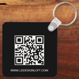Laten we de website voor sociale media QR-code Aan Sleutelhanger