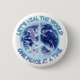 Laten we de Wereld genezen Ronde Button 5,7 Cm