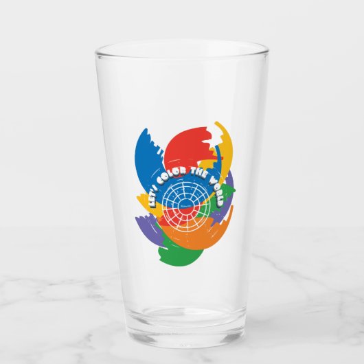Laten we de wereld kleuren glas (Voorkant)