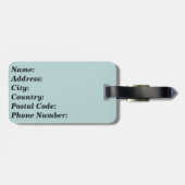 Laten we de wereld reizen bagagelabel (Achterkant horizontaal)