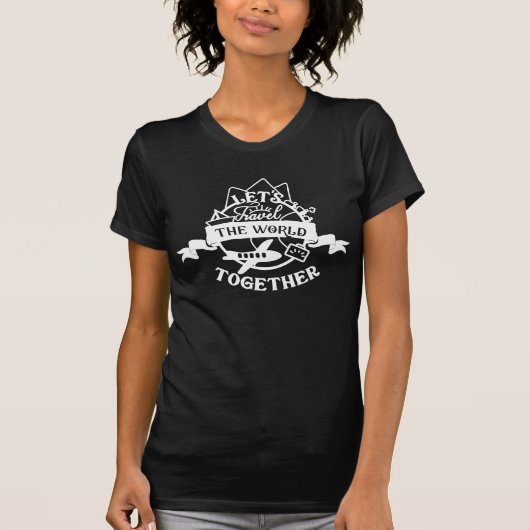 LATEN WE DE WERELD SAMEN REIZEN MET T-Shirt (Voorkant)