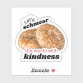 Laten we de wereld vinyl Sticker schamen (Vel)