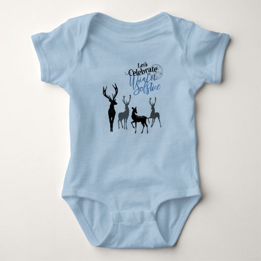 Laten we de Wintersolstice-Baby vieren Romper (Voorkant)