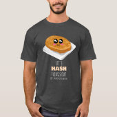 Laten we dingen uithakken - Cute Hash Brown Pun T-shirt (Voorkant)