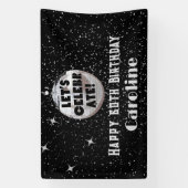 Laten we Disco Ball vieren 60 JAAR Verjaardag Spandoek (Verticaal)