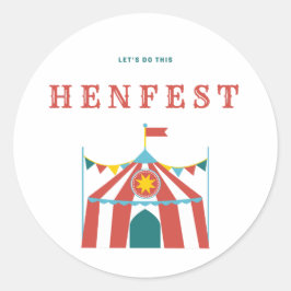 Laten we dit doen - HenFest Sticker