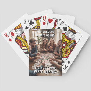 Laten we dit feest beginnen met persoonlijk aangep pokerkaarten