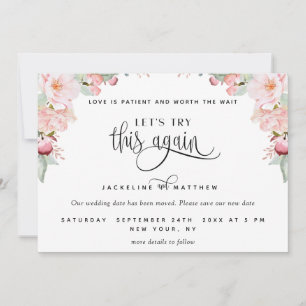 Laten we dit nog eens proberen, Blush Pink Rose Go Save The Date
