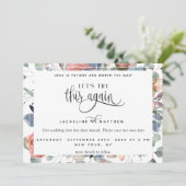 Laten we dit opnieuw proberen, Dusty Blue en Blush Save The Date (Staand voorkant)