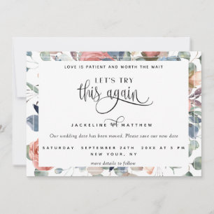 Laten we dit opnieuw proberen, Dusty Blue en Blush Save The Date