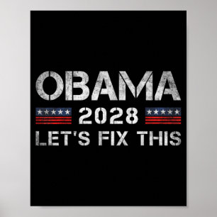 Laten we dit repareren 44-48 Obama Voor President Poster