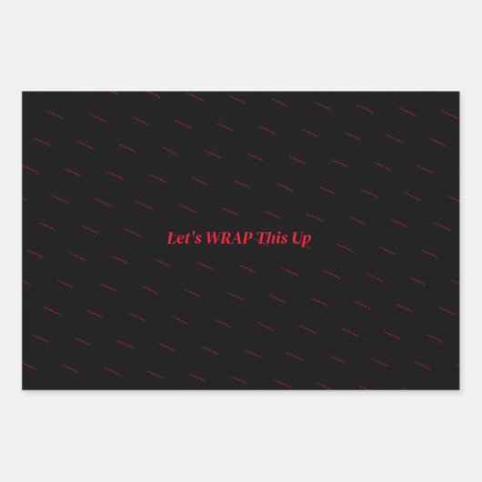 Laten we dit samenvatten inpakpapier vel (Voorkant 3)