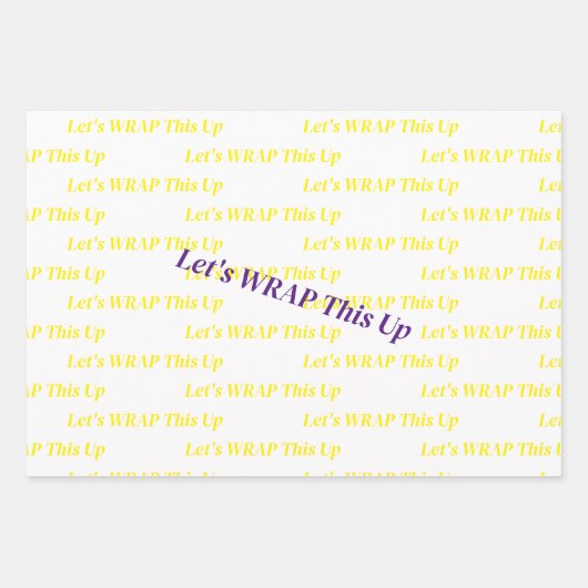 Laten we dit samenvatten inpakpapier vel (Voorkant 2)