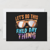 Laten we dit veld dag ding zonnebril leraar doen kaart (Voorkant)