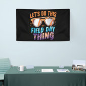 Laten we dit veld dag ding zonnebril leraar doen spandoek (Beurs)