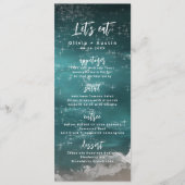 Laten we een Abstracte maragingbruiloft van de moo Menu (Voorkant)