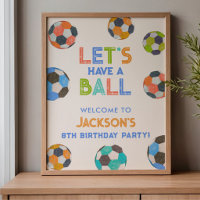 Laten we een bal hebben Voetbal Verjaardagsfeest W