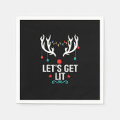 Laten we een beetje cool kerstfeest krijgen servet (Voorkant)